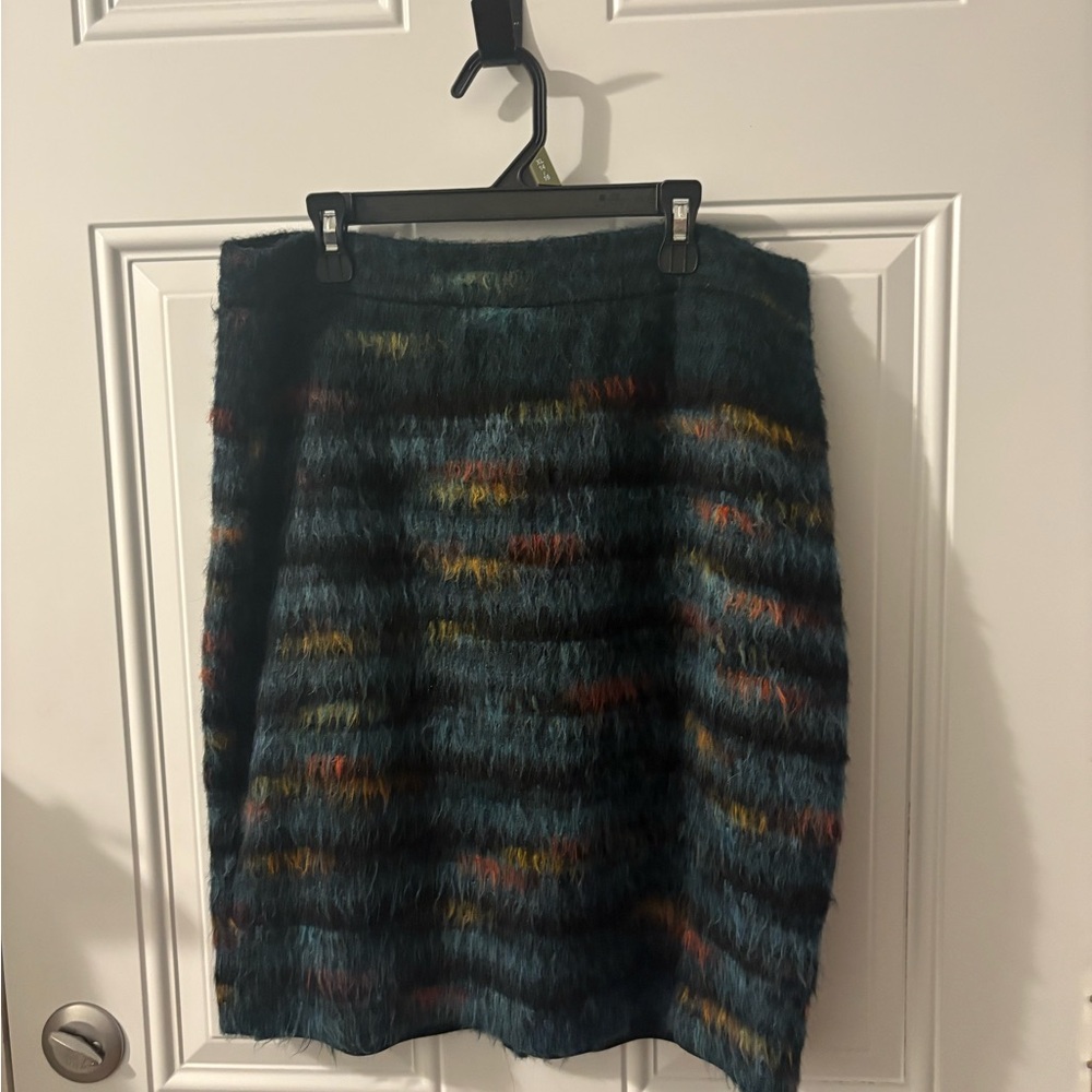 Maeve Fuzzy Multicolor Mini Skirt